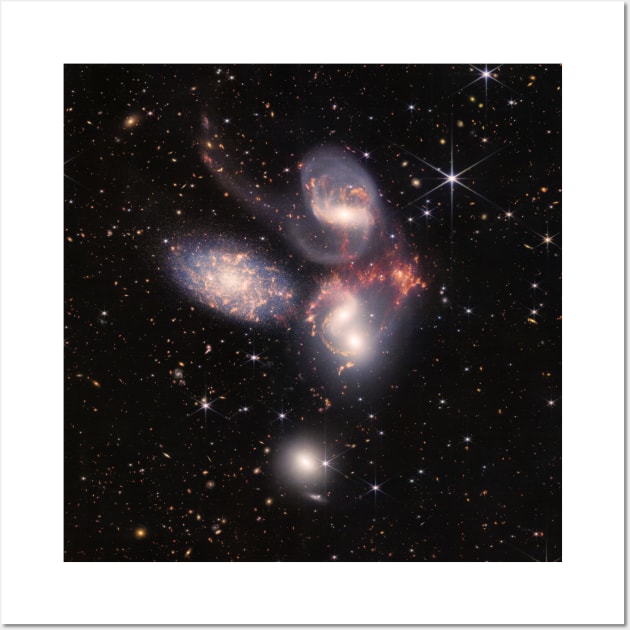 James Webb Space Telescope Deep Field Stephan’s Quintet Wall Art by podartist